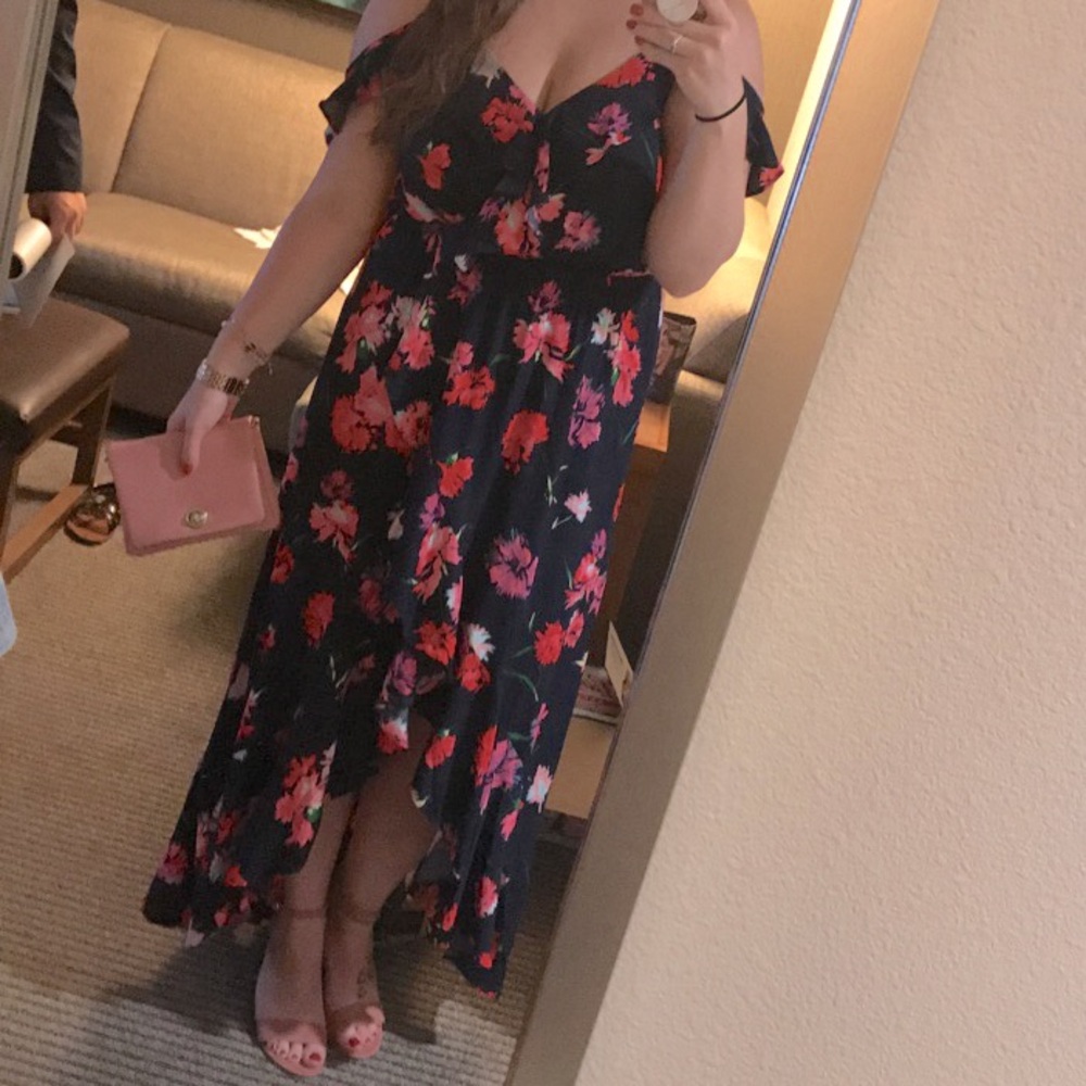 Floral High Low Dress